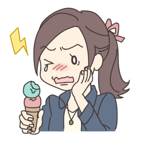 知覚過敏の女性