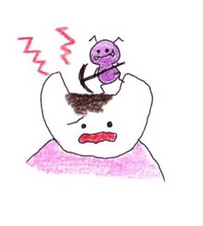 詰め物が入らない